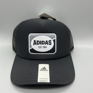Vintage-Style ADIDAS Trucker Hat Mesh Back Snapback Adjustable Fit NWT OSFM #304